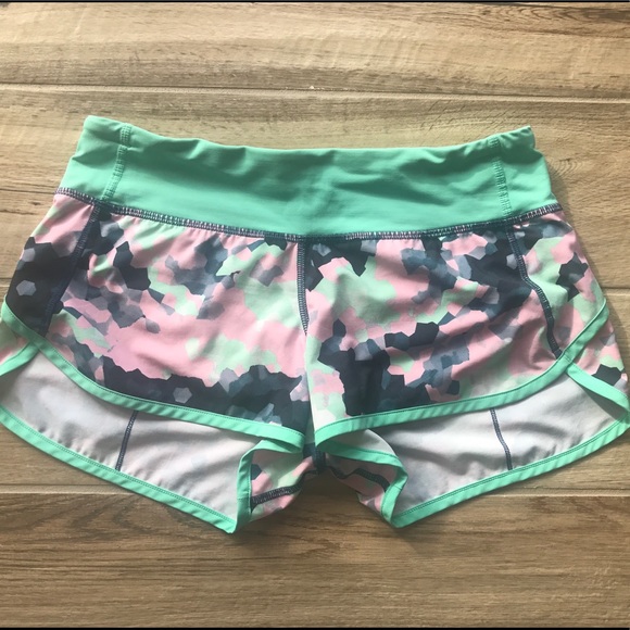 lululemon athletica Pants - Lululemon Speed Shorts - Clouded Dreams Menthol